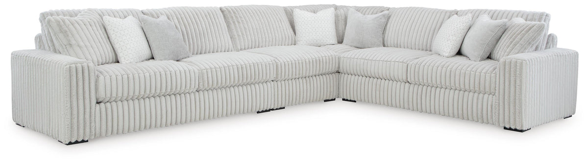 Stupendous 4-Piece Sectional Velvet