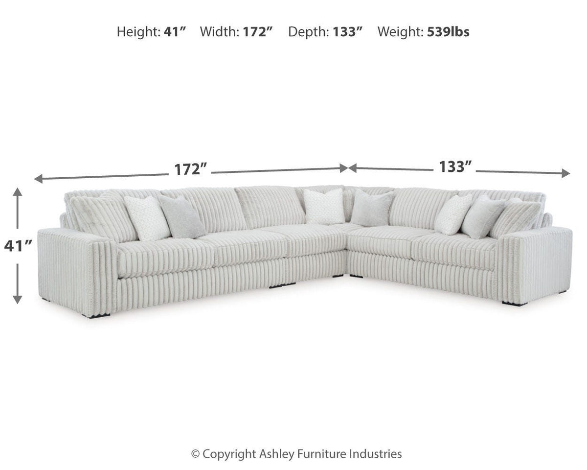 Stupendous 4-Piece Sectional Velvet