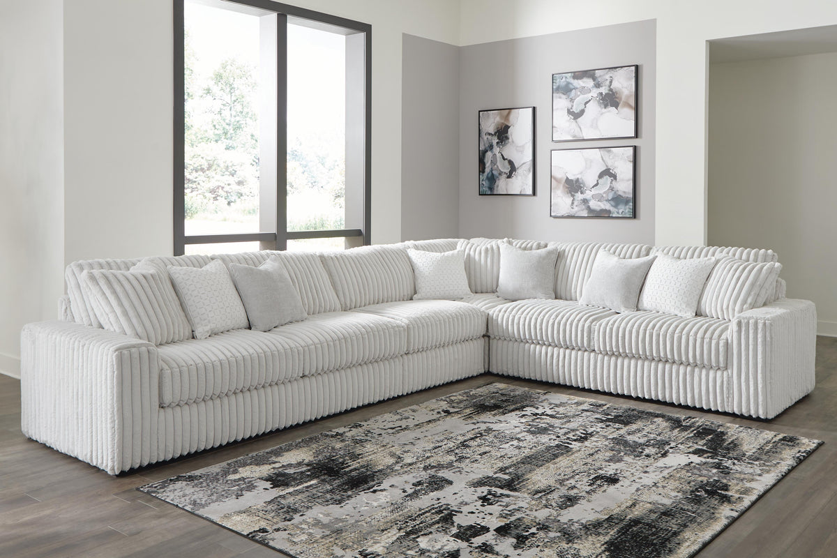 Stupendous 4-Piece Sectional Velvet