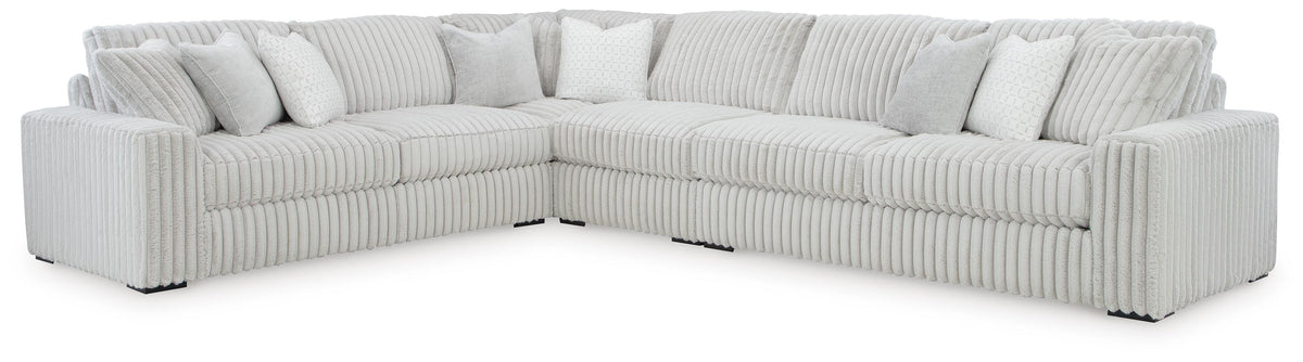 Stupendous 4-Piece Sectional Velvet