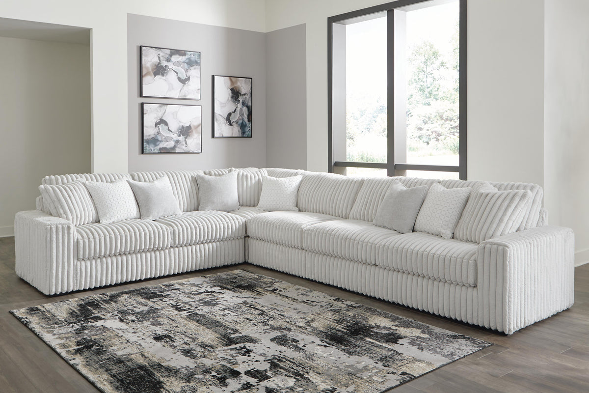 Stupendous 4-Piece Sectional Velvet