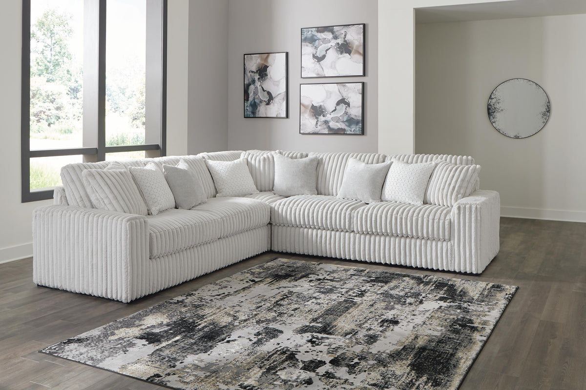 Stupendous 3-Piece Sectional Velvet