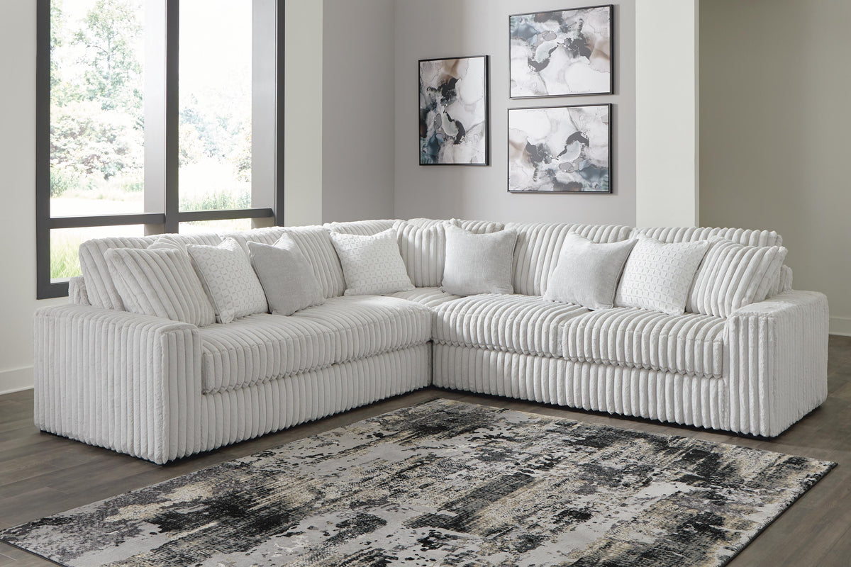 Stupendous 3-Piece Sectional Velvet