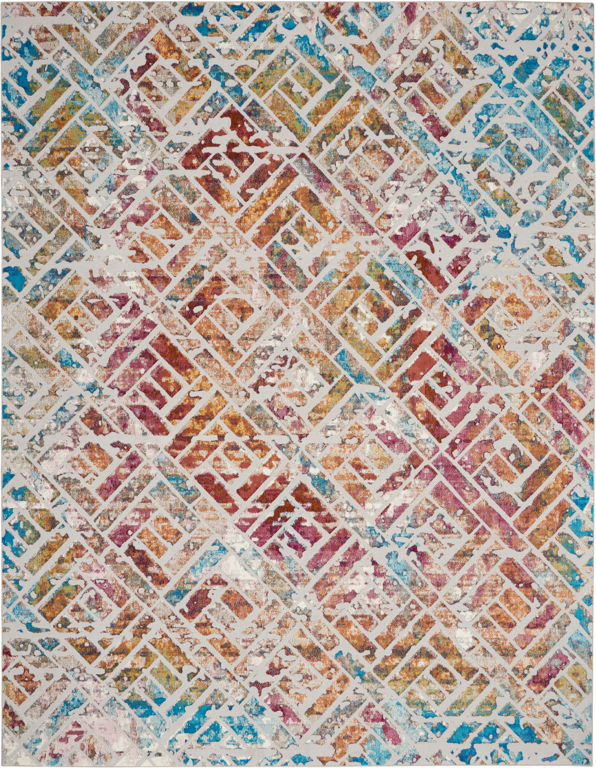 Radiant RAD09 Grey Multicolor Rug - Rectangle