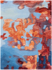 Prismatic PRS13 Blue Flame Rug - Rectangle