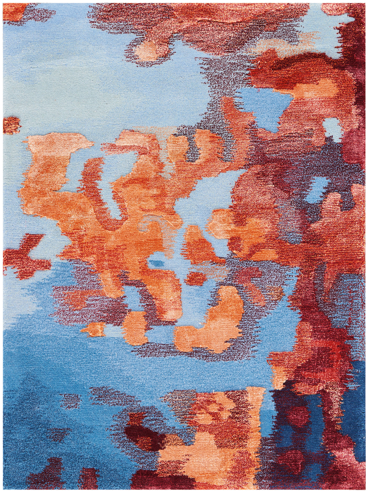 Prismatic PRS13 Blue Flame Rug - Rectangle