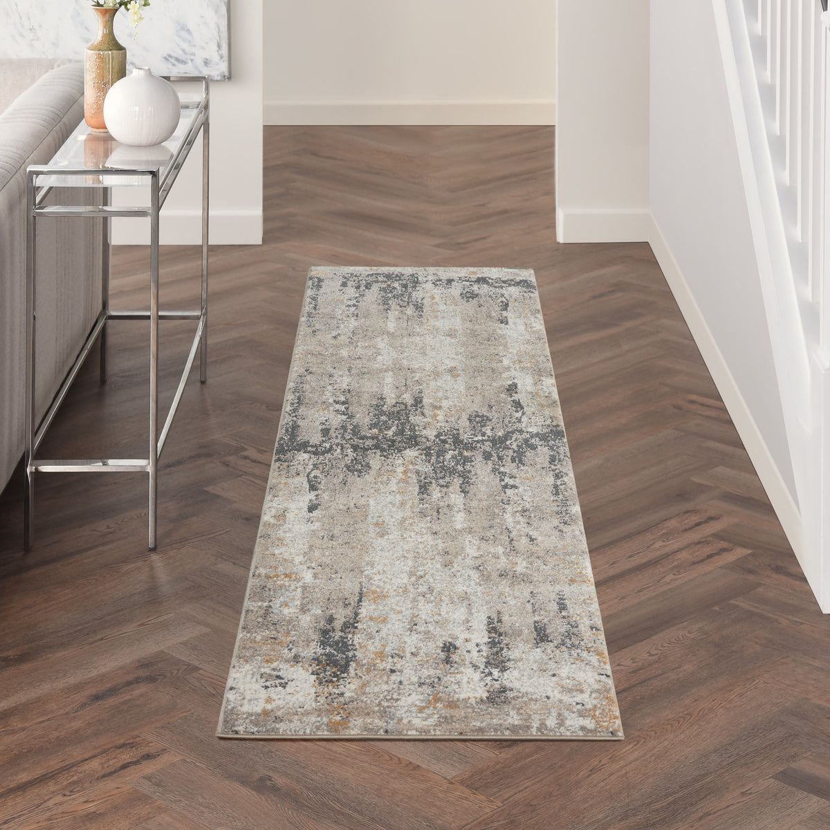Tangra TNR05 Cream Grey Rug - room scene
