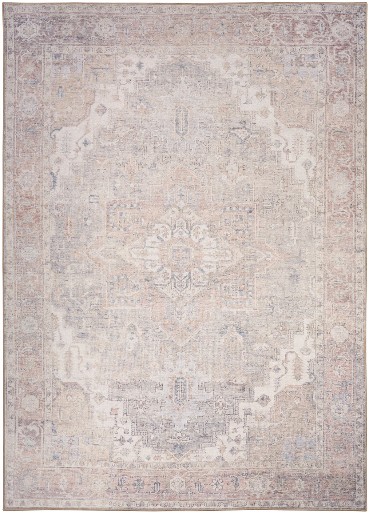 Vintage Washables VWS07 Light Blue Rug - Rectangle
