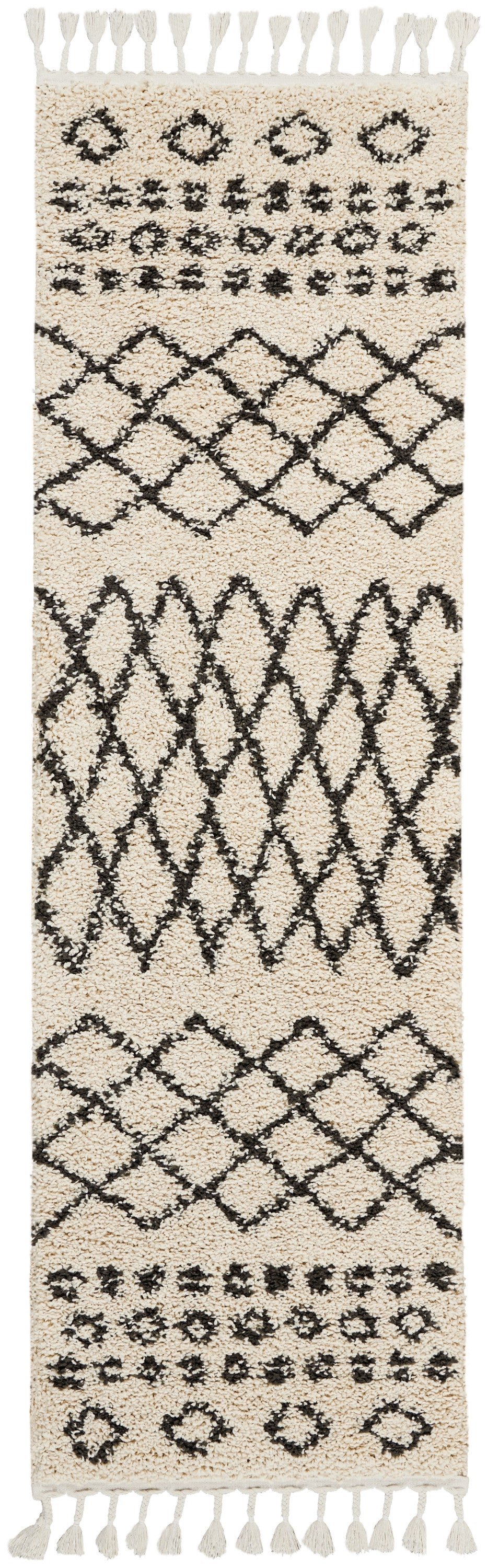 Moroccan Shag MRS02 Cream Rug - Runner