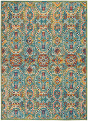 Allur ALR05 Turquoise Multicolor Rug - Rectangle