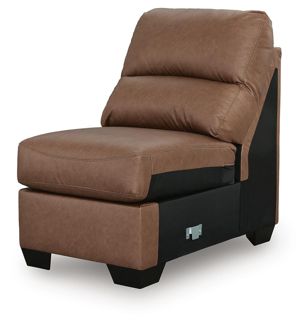WillowBend Armless Chair Faux Leather