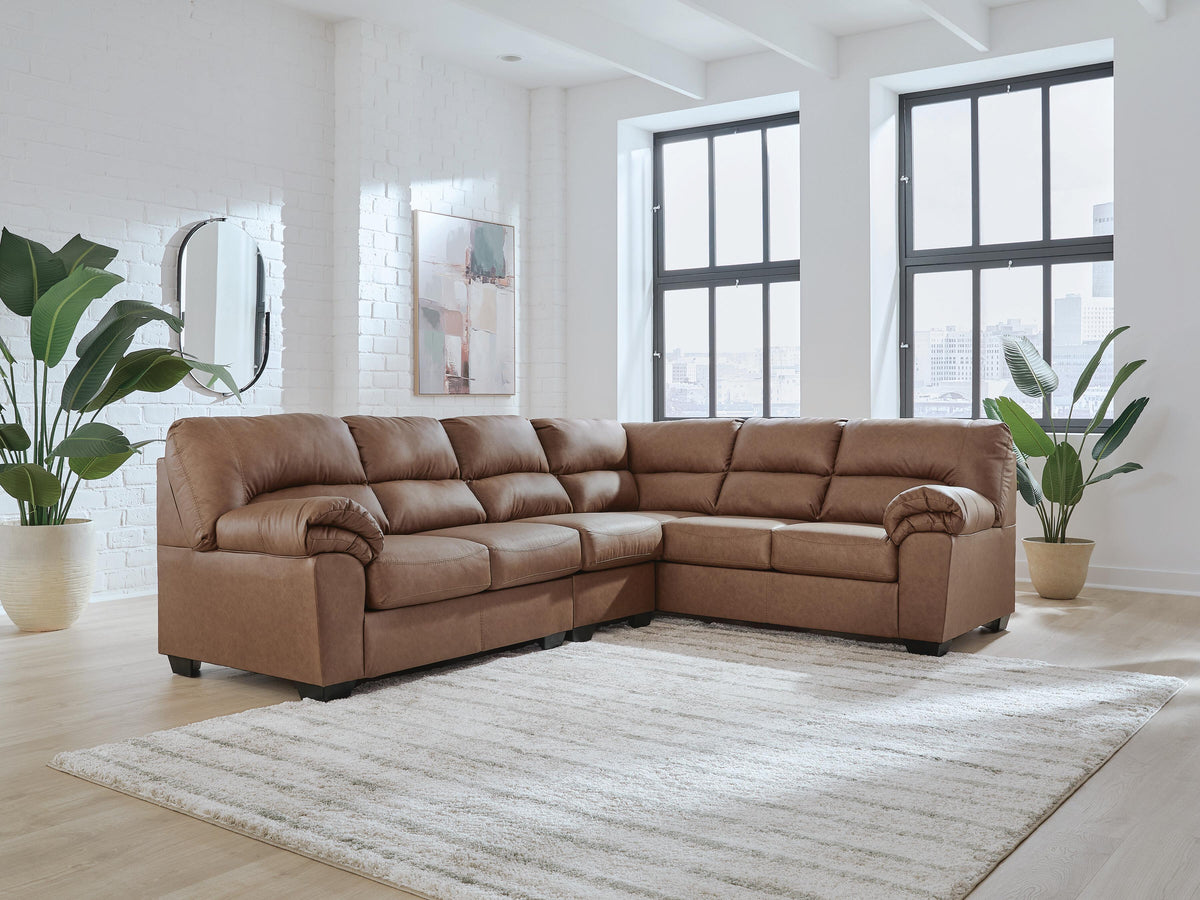WillowBend 3-Piece Sectional Faux Leather