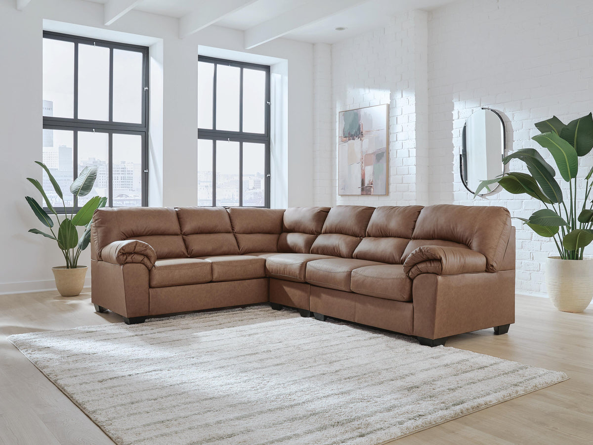 WillowBend 3-Piece Sectional Faux Leather