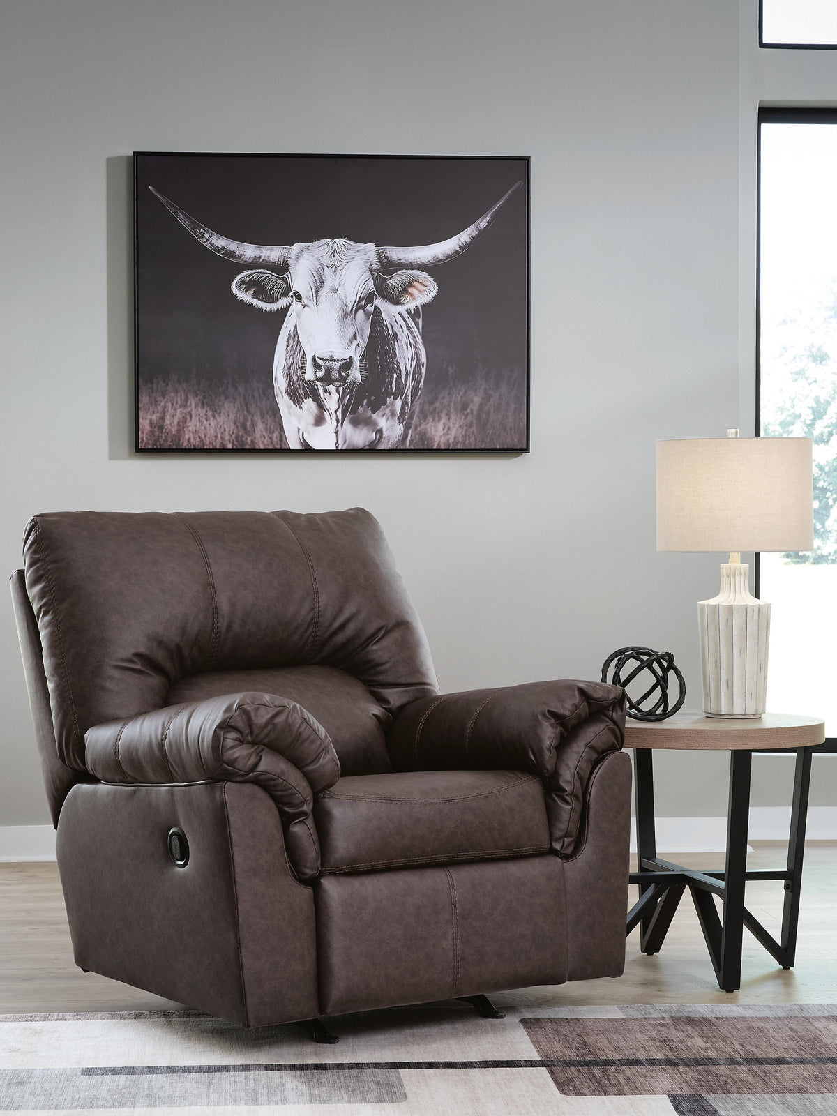 WillowBend Rocker Recliner Faux Leather