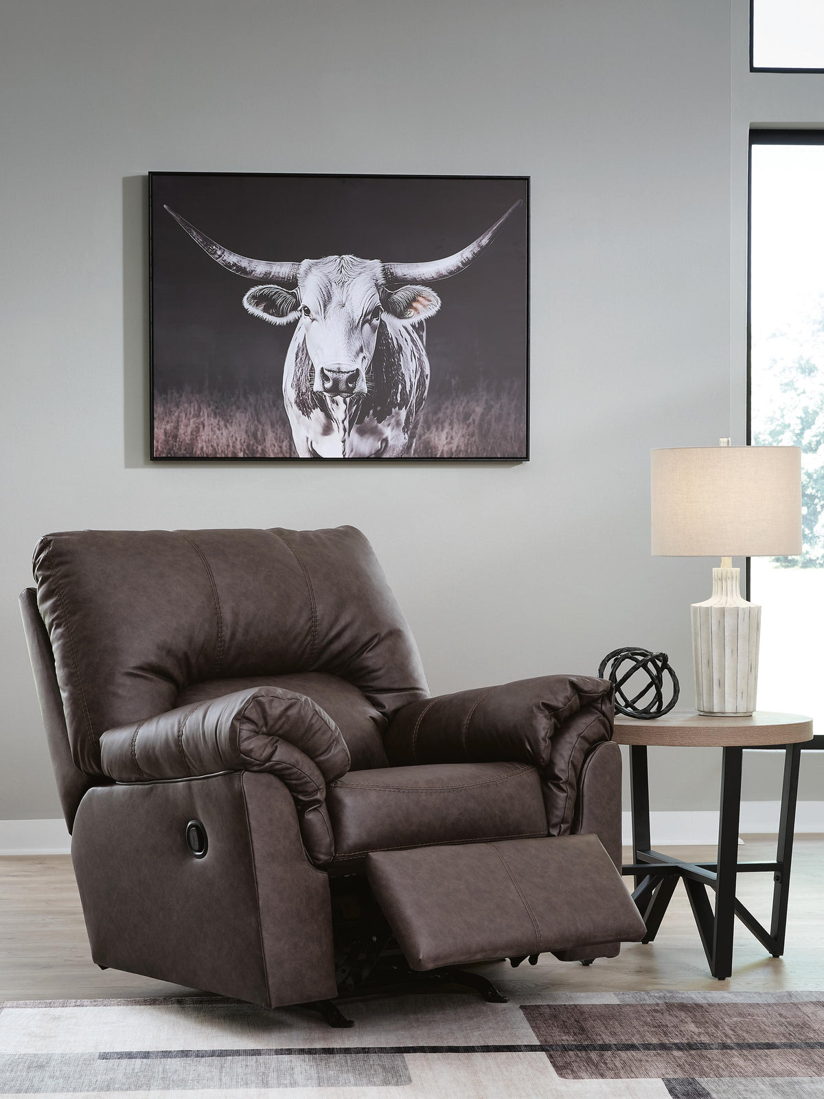 WillowBend Rocker Recliner Faux Leather