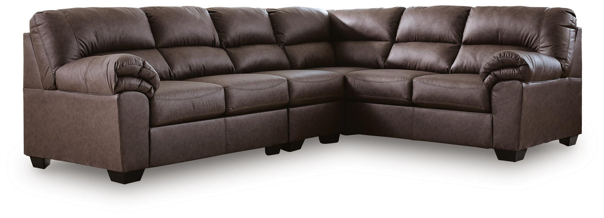 WillowBend 3-Piece Sectional Faux Leather