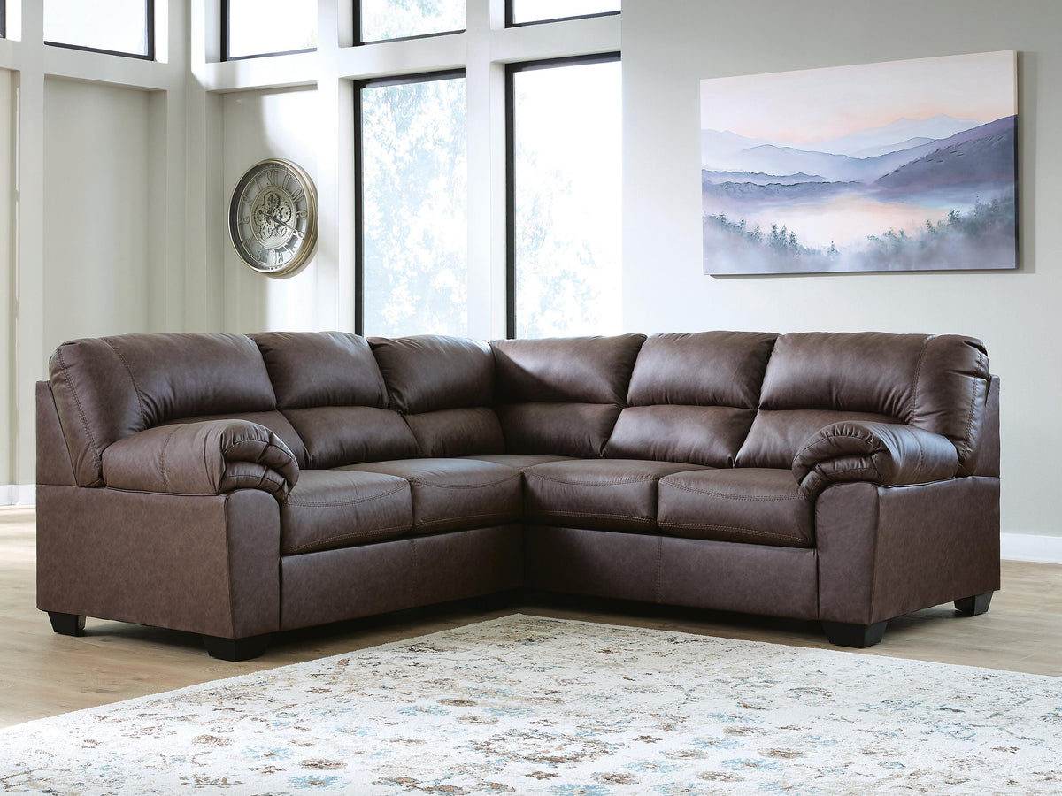 WillowBend 2-Piece Sectional Faux Leather