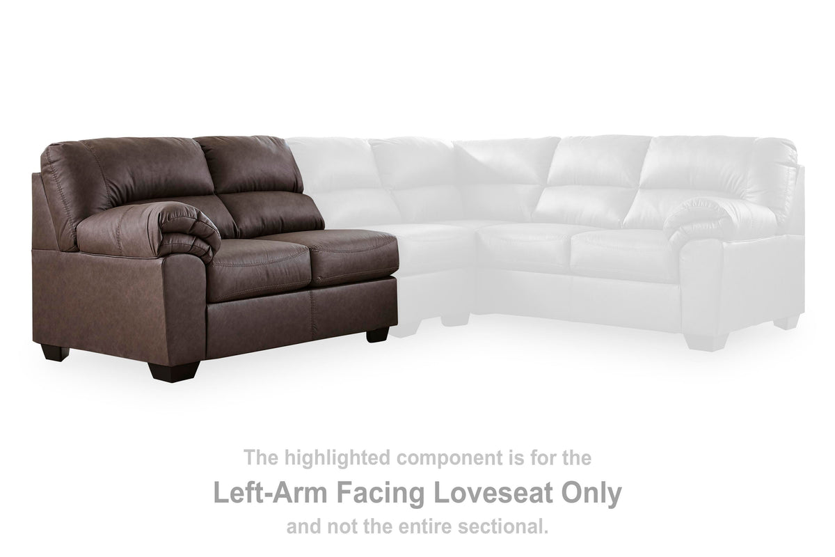 WillowBend LAF Loveseat Faux Leather
