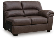 WillowBend RAF Loveseat Faux Leather