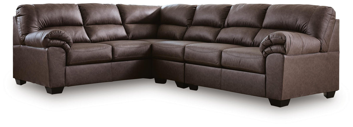 WillowBend 3-Piece Sectional Faux Leather