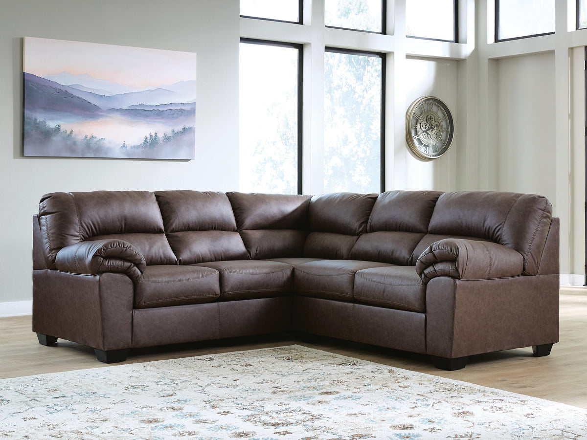 WillowBend 2-Piece Sectional Faux Leather