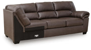 WillowBend RAF Sofa w/Corner Wedge Faux Leather
