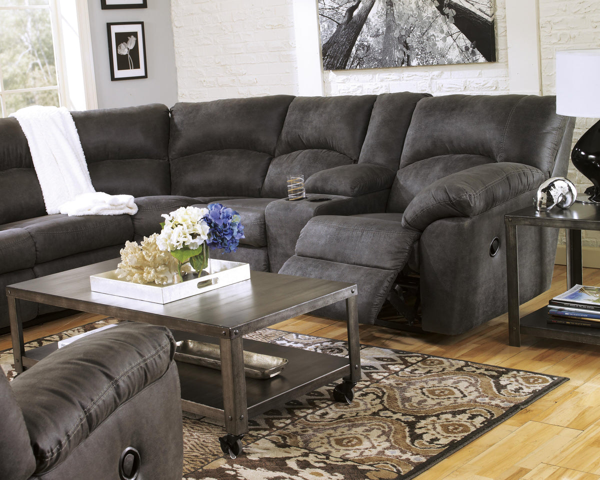 Tambo 2-Piece Reclining Sectional Faux Leather