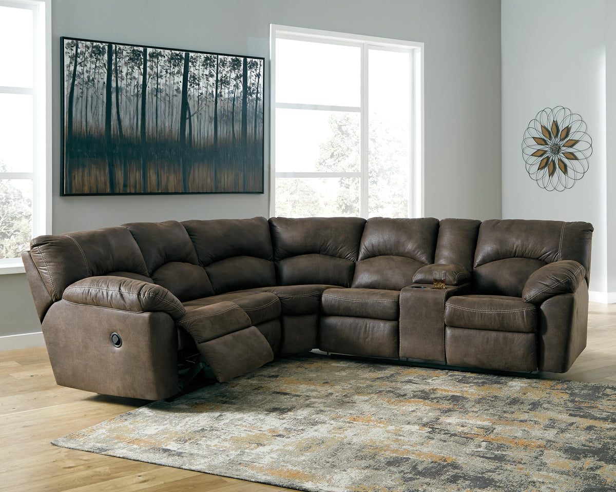 Tambo 2-Piece Reclining Sectional Faux Leather