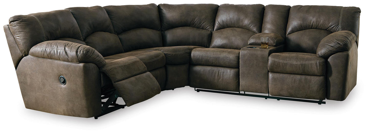 Tambo 2-Piece Reclining Sectional Faux Leather