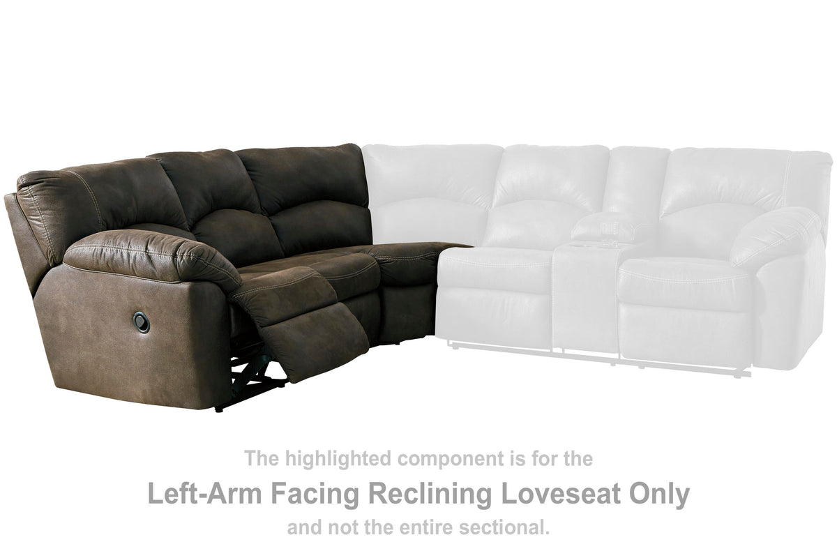 Tambo LAF Reclining Loveseat Faux Leather