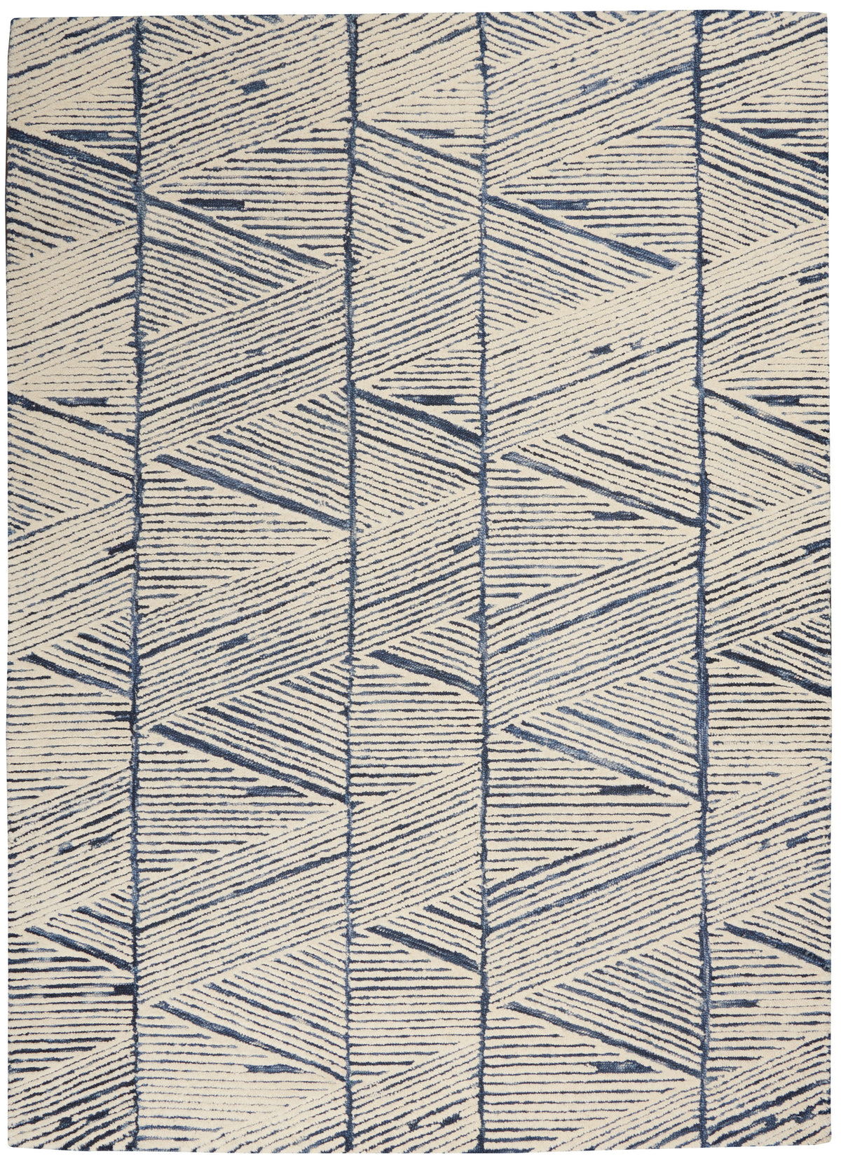 Colorado CLR01 White Blue Rug - Rectangle