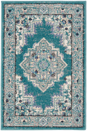 Passion PSN03 Turquoise Grey Rug - Rectangle