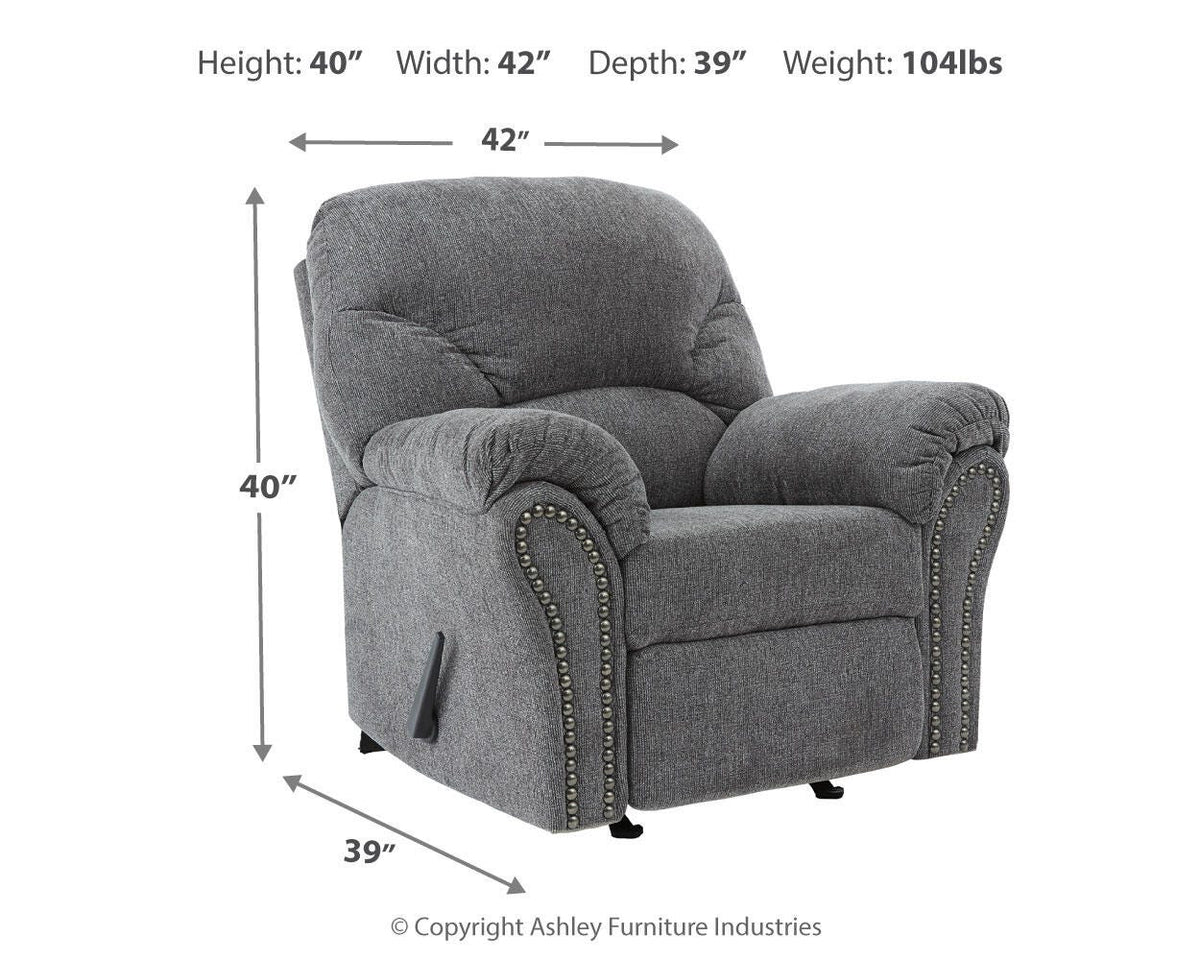 Allmaxx Rocker Recliner Chenille