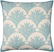 Outdoor Pillows VJ245 Turquoise 18" x 18" Throw Pillows
