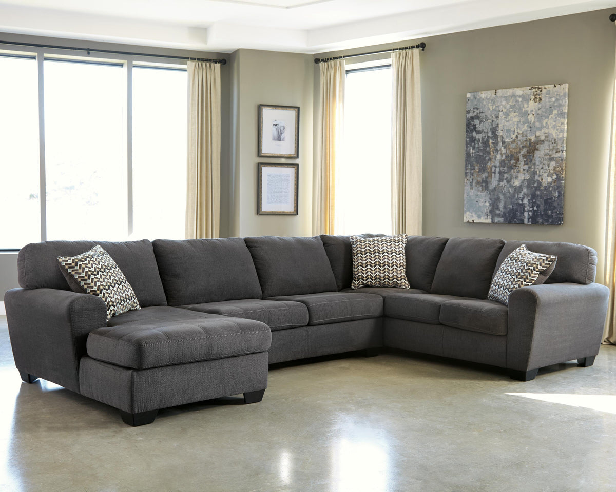 Ambee 3-Piece Sectional with Chaise Chenille