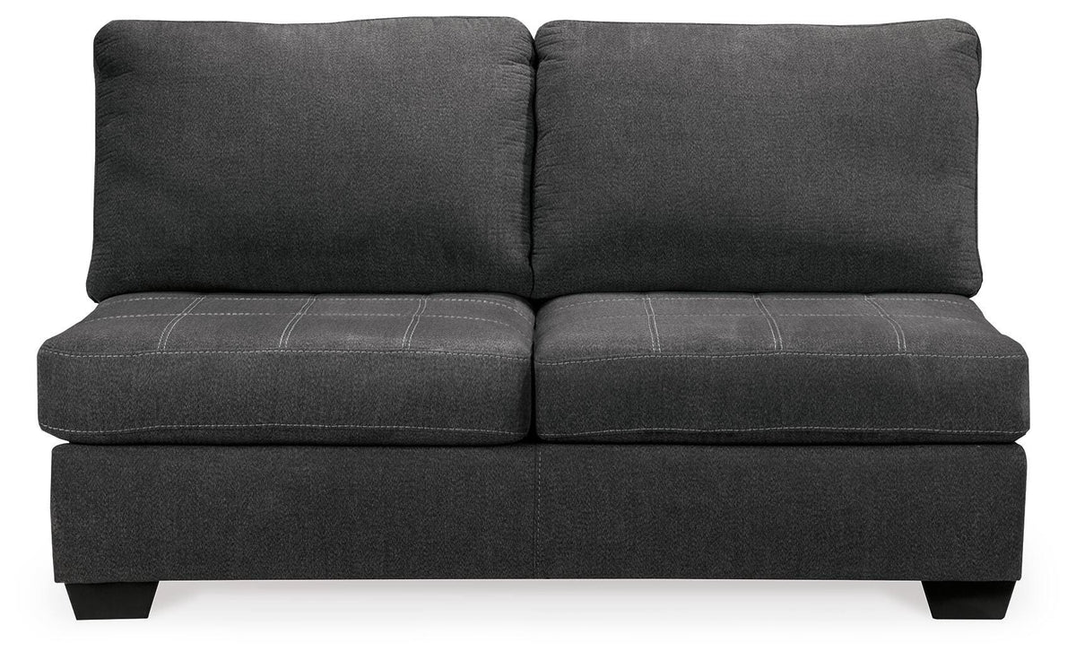 Ambee Armless Loveseat Chenille