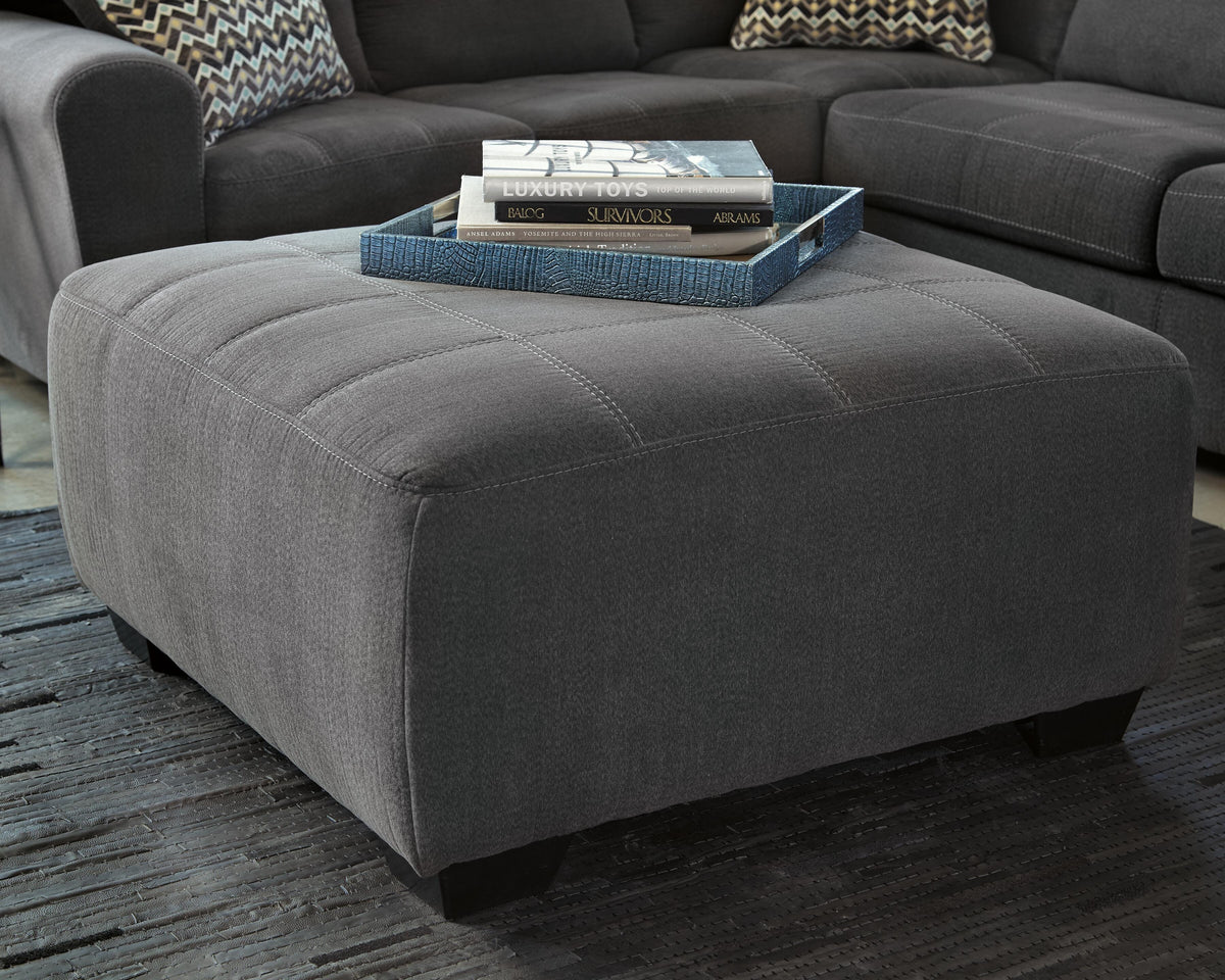 Ambee Oversized Accent Ottoman Chenille