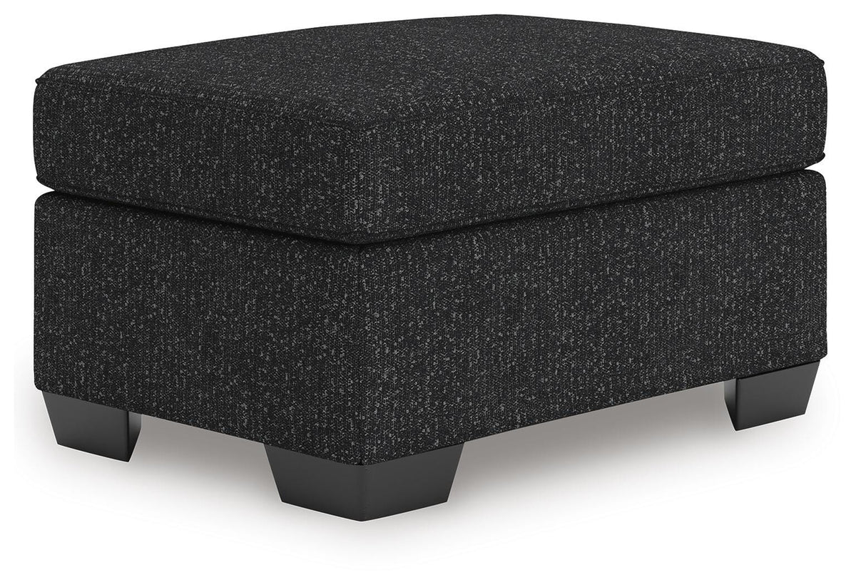 Jasmine Peaks Ottoman Chenille