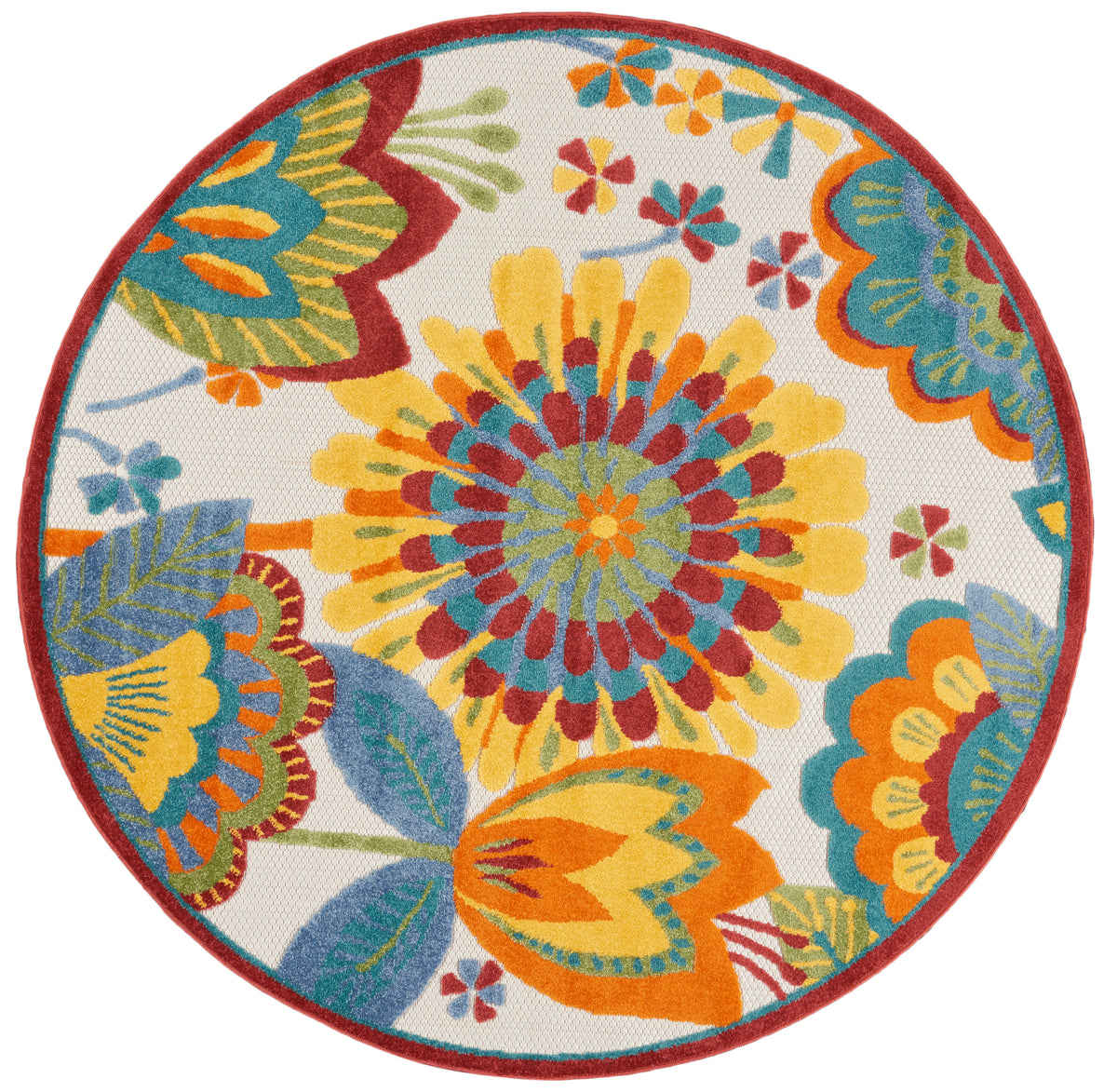 Aloha ALH25 Multicolor Rug - Round