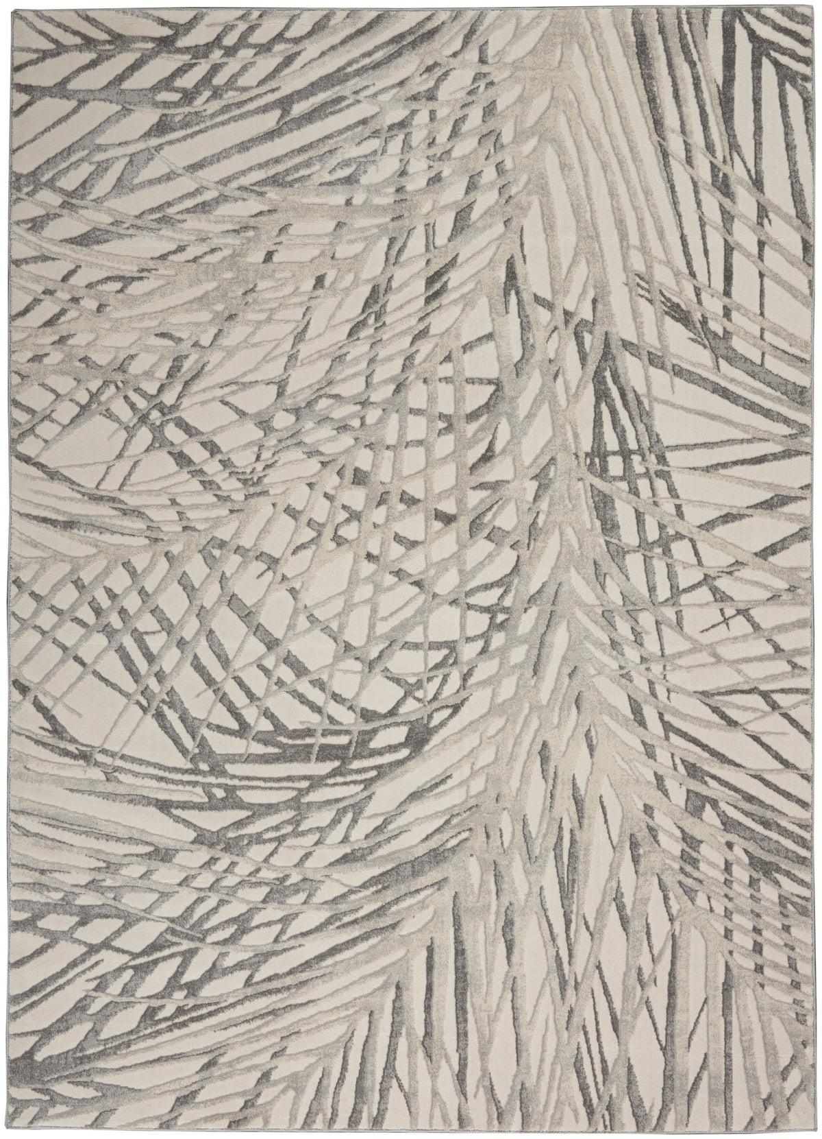Rustic Textures RUS17 Ivory Grey Rug - Rectangle