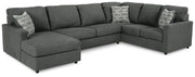 Edenfield 3-Piece Sectional with Chaise Chenille