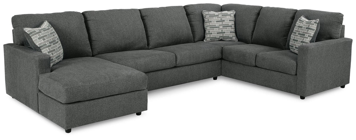 Edenfield 3-Piece Sectional with Chaise Chenille