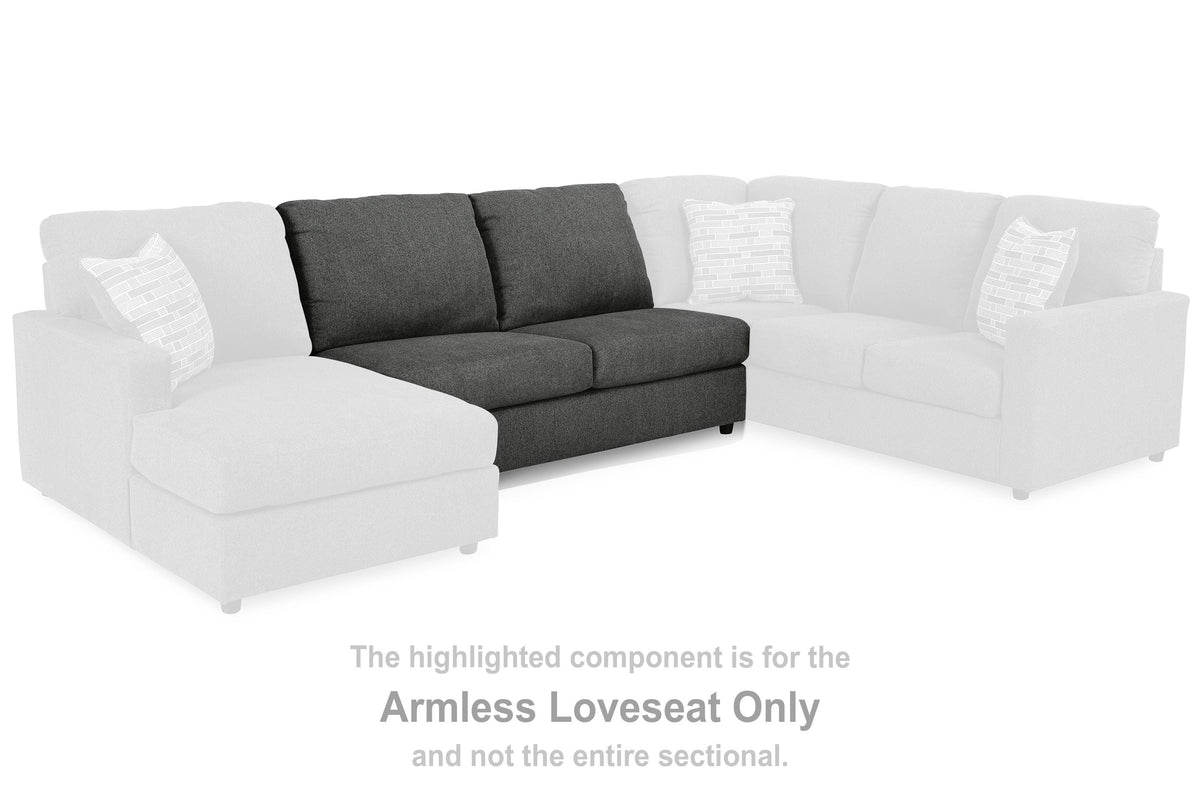 Edenfield Armless Loveseat Chenille