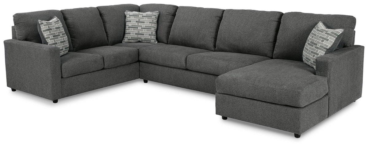 Edenfield 3-Piece Sectional with Chaise Chenille