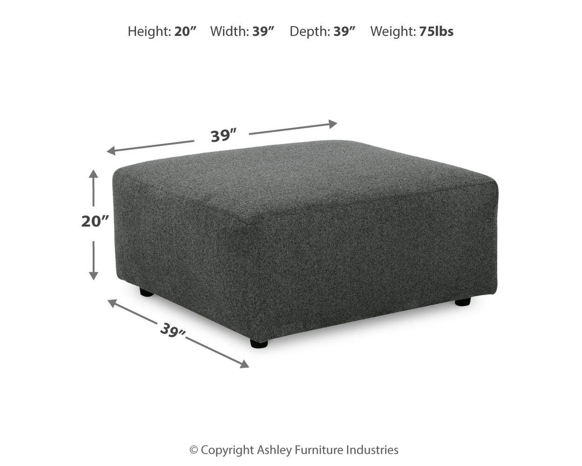 Edenfield Oversized Accent Ottoman Chenille