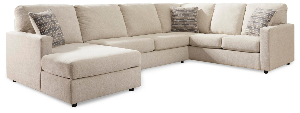 Edenfield 3-Piece Sectional with Chaise Chenille