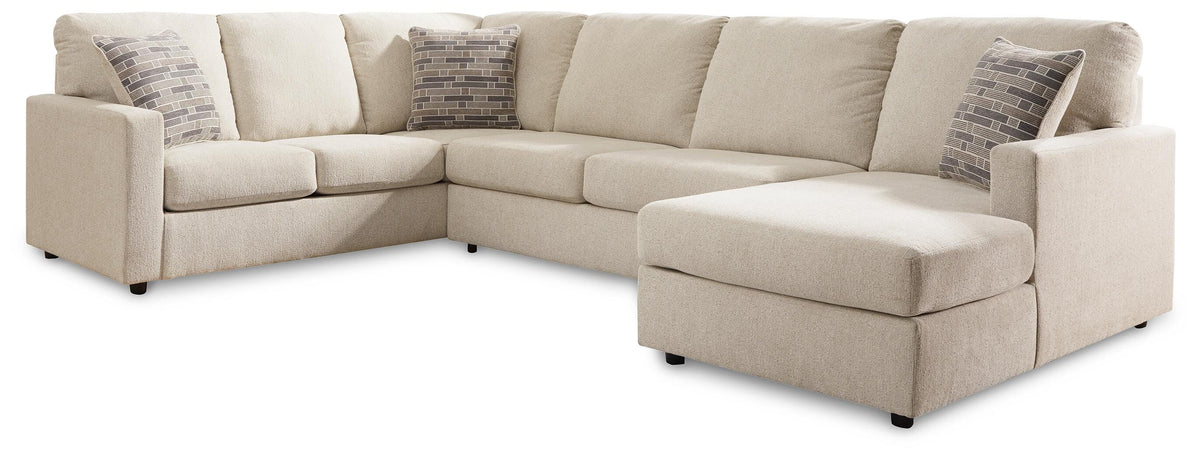 Edenfield 3-Piece Sectional with Chaise Chenille