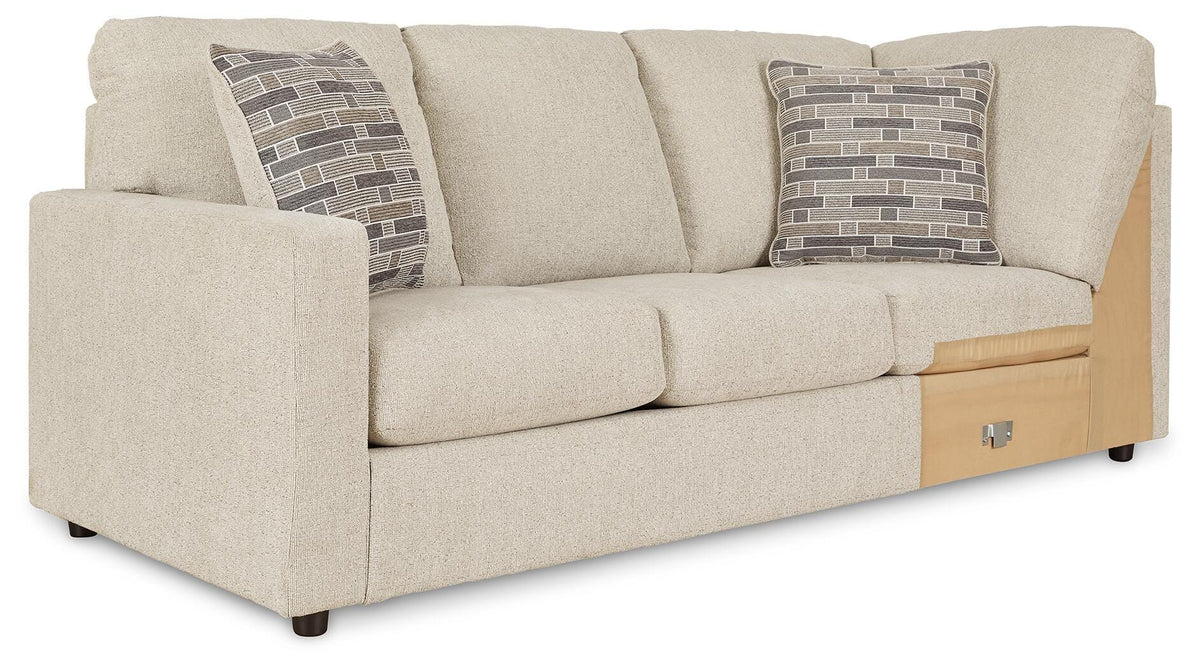 Edenfield LAF Sofa w/Corner Wedge Chenille