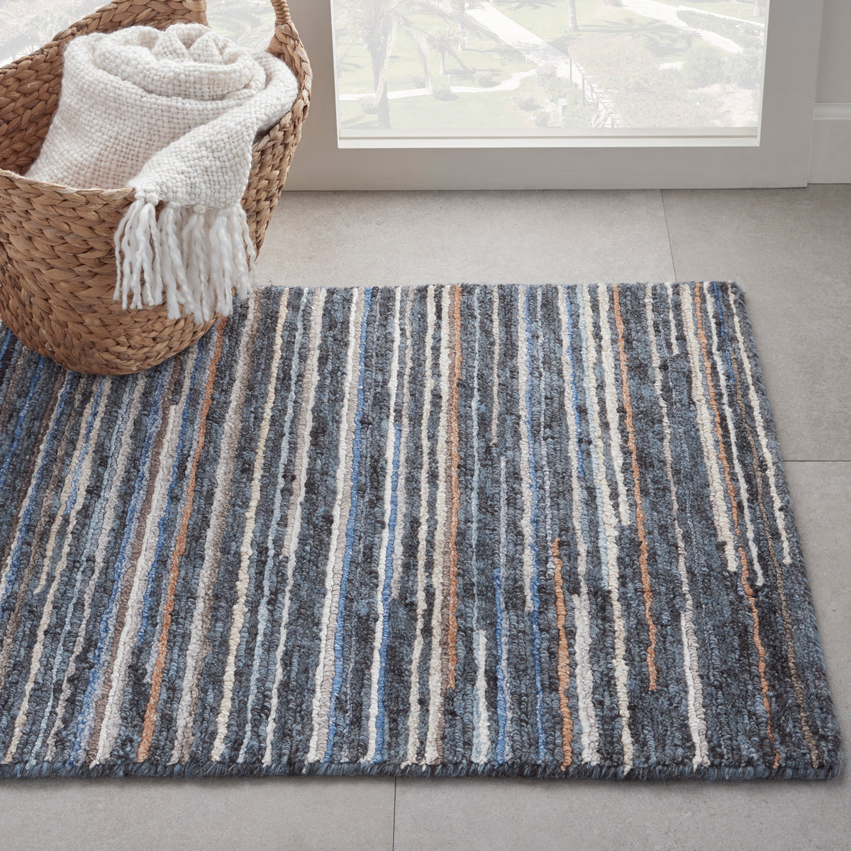 Plateau PAE01 Blue Rug - room scene