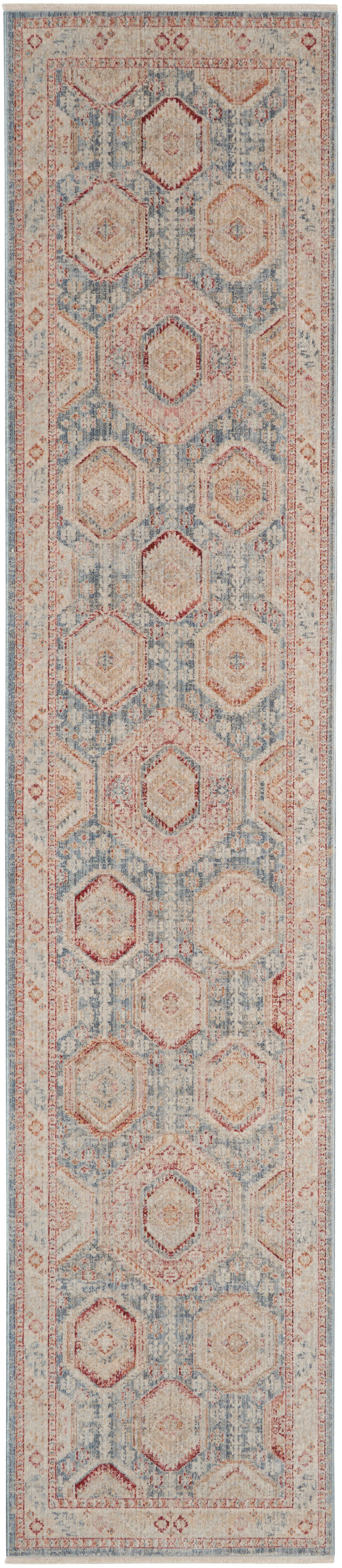 Homestead HMS01 Light Blue Multi Rug - Runner
